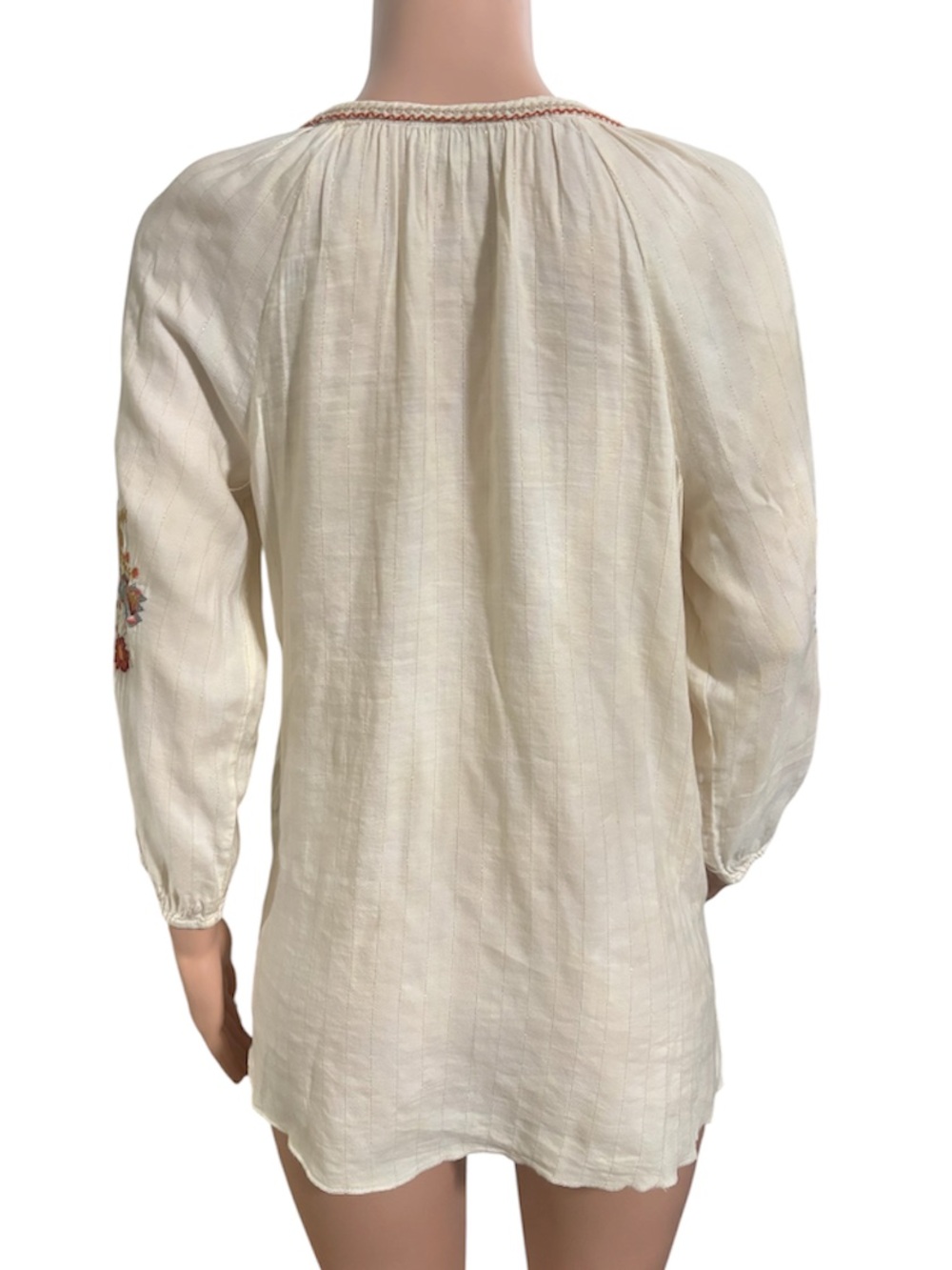 JOHNNY WAS Women’s Embroidered Peasant Blouse - Picture 6 of 13